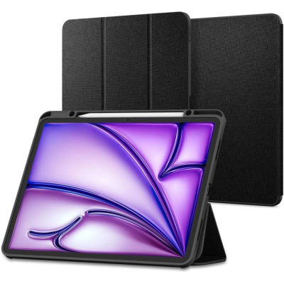 Futrollë folio Spigen Urban Fit për iPad Air 11" 2024, me mbajtëse, e zezë
