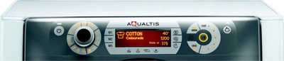 Lavatrice Hotpoint AQS73D28S EU/B N, Aqualitis, ekran digjital, e bardhë