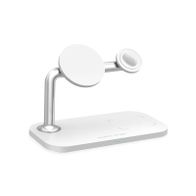 Karikues wireless Mobile Origin 3 in 1, për iPhone Apple Watch AirPods, i bardhë