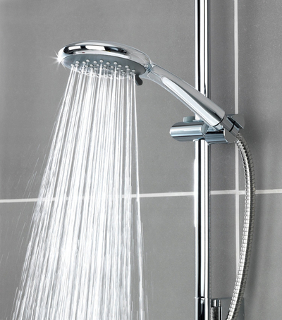 Kokë dushi Wenko Gray Sprinkle, 11 cm, kursen ujë, gri