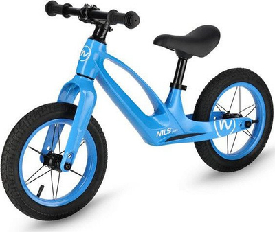 Biçikletë balancu për kalamaj Nils RB901, rrota 12" me LED, trup aliazh magnezi, e bardhë
