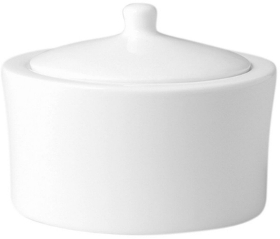 Kapak për enë sheqeri Fine Dine Ivoris FDSU22, porcelan, i bardhë