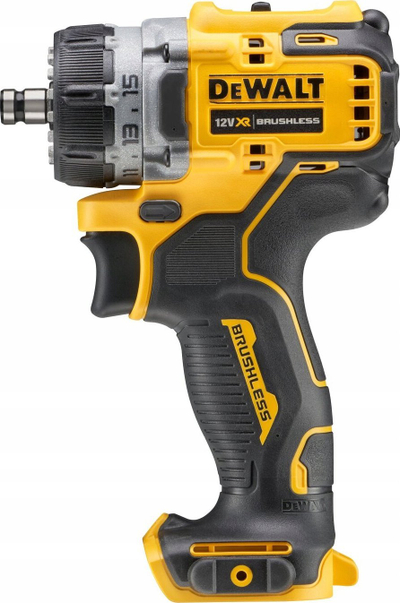 Stërvitëse kaçavidë Dewalt DCD703NT, 12V, brushless, e verdhë