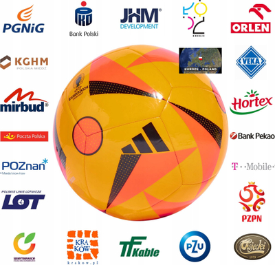 Top futbolli adidas Euro24 Club IP1615, TPU, UEFA EURO 2024, portokall