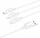 Kabllo Hoco X74 3‑në‑1 USB A në Lightning, Micro USB, Type‑C, 2A, 1m, e bardhë