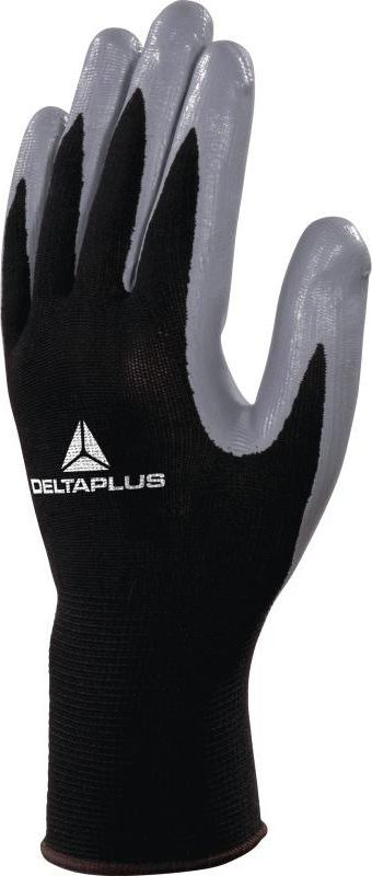 Doreza pune Delta Plus, nr. 7" (S), të zeza / hirta