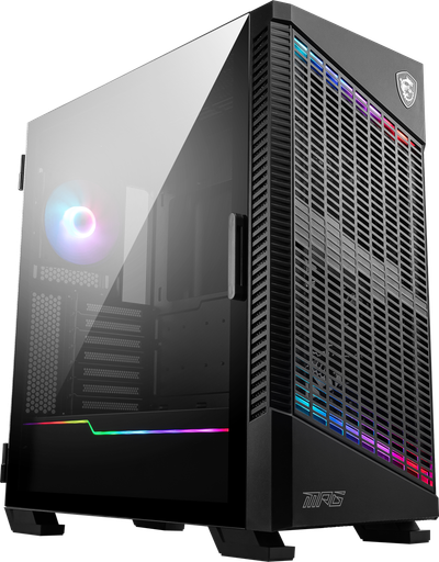 Kase gaming MSI MPG Velox 100P Airflow ARGB, ATX, xham i temperuar, e zezë