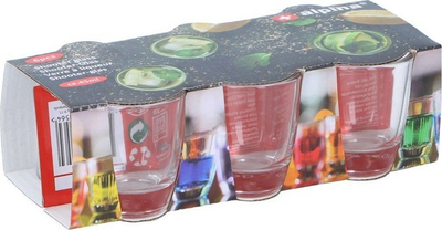 Gotë shoti Alpina, set 6 copë, 45ml, qelq transparent