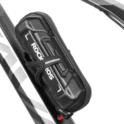 Çantë biçiklete Rockbros Bicycle Bag Pannier, 0.65L, për mbajtëse shishe, e zezë