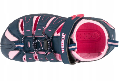 Sandale për vajza Joma S.Seven 2503 Jr, shollë gome, mbyllje me Velcro, blu me rozë