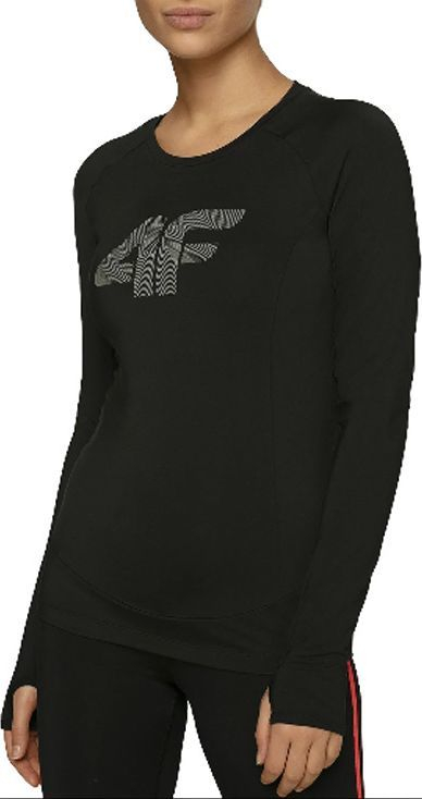 Bluzë për femra 4f H4L20-TSDLF001, XS, e zezë