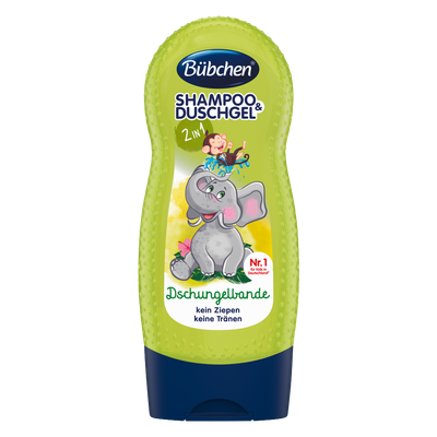 Shampo & xhel dushi për fëmijë Bübchen Jungle Gang, 230ml