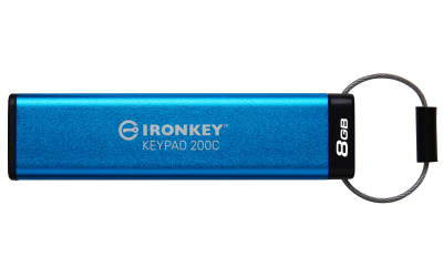 USB flash Kingston IronKey Keypad 200C, 8GB, USB 3.2 Gen 1, i zi