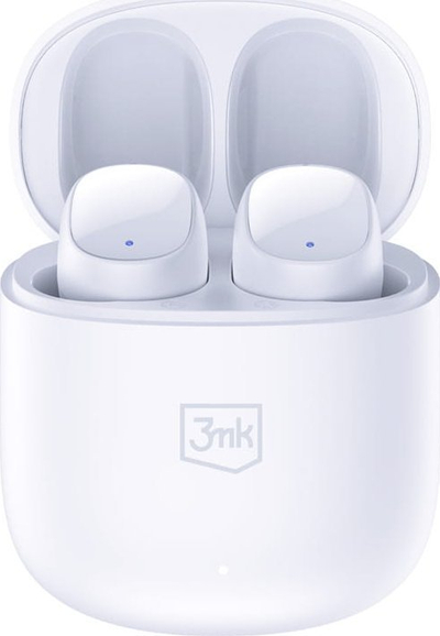 Kufje pa tel 3mk Wireless Earphones, Bluetooth 5.3, 6.5 orë bateri, të bardha
