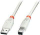 Kabllo USB Lindy USB-A - USB-B, 3 metra, gri