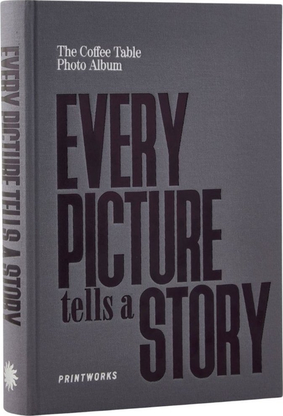 Album fotosh Printworks Every Picture Tells a Story, kapak i fortë, 27 x 19.5 cm, gri