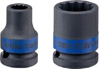 Çelës goditës King Tony Short Impact Socket, 1/2", 12PT 32 mm, gri