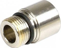 Adapter pompash Aquatuning për Eheim 1046 1048 1250, G1/4", metalik argjendi