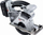 Sharrë rrethore pa kabllo Panasonic EY45A2LJ2G, 135mm, 18V 2x5.0Ah Li-ion, e bardhë