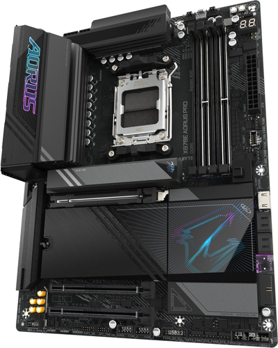 Motherboard GIGABYTE X870E AORUS PRO, për AMD Ryzen 9000, DDR5, Wi-Fi 7, ngjyrë e zezë