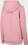 Bluzë me kapuç 4F H4Z22 BLD352, Regular Fit, me xhep kangur, rozë