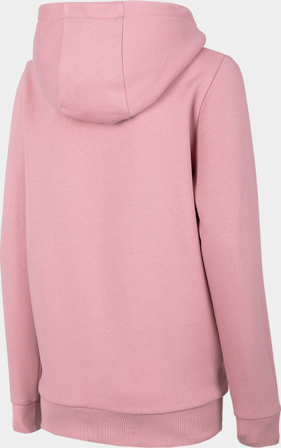 Bluzë me kapuç 4F H4Z22 BLD352, Regular Fit, me xhep kangur, rozë