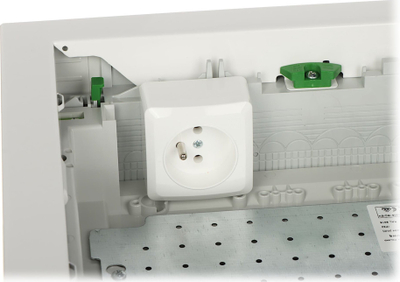 Kuti modulare shpërndarëse Elektro-Plast MSF RN 1x12, metal, IP30, e bardhë