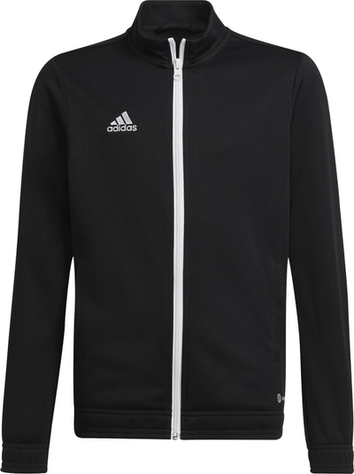 Bluzë sportive Adidas Entrada 22 Track Jr H57520, me zinxhir të plotë, për fëmijë, e zezë