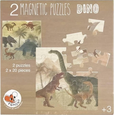 Магнетна сложувалка Egmont Toys динозаври, сет со фигури, повеќебојна