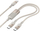 Kabllo karikimi Hoco U139 2in1, USB C në USB C, 100W 5A, 1.2m, gold
