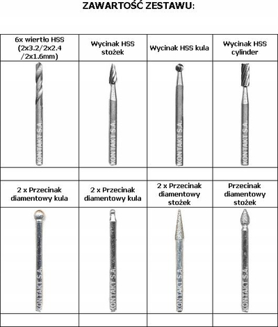 Set aksesorësh Hikoki për drejtsharrë multifunksionale, 200 copa, bosht 3.2 mm, në valixhe plastike me kapak transparent