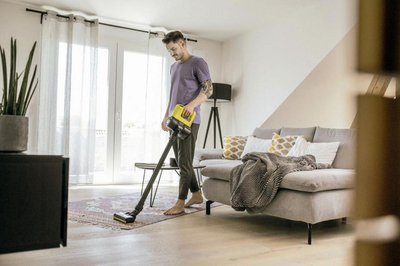 Fshesë elekrtike Karcher VC 4 myHome, 0.65l, 21.6V, e zezë / e verdhë