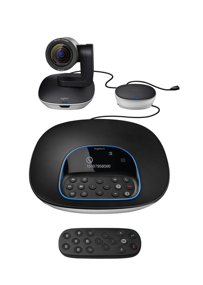 Sistem videokonference Logitech Group, Full HD, me USB, ngjyrë e zezë