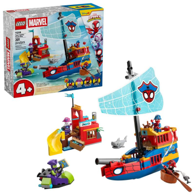 Lodër ndërtimi LEGO Marvel Team Spidey Pirate Ship 11208, 201 pjesë, 4+