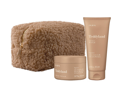 Set dhurate Pupa Teddyland Milk and Coffee Bean, 2 pjesë, i kuq