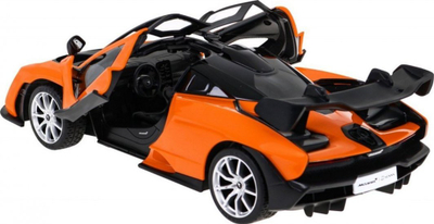 Makina me telekomandë Rastar McLaren Senna, drita LED, dyer hapëse, portokalli e zezë
