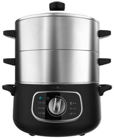 Avullore elektrike Cecotec Vapovita SteelPot, 1300W, 10 l, e zezë