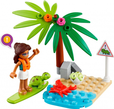 Lodra ndërtimi LEGO Friends 41697 Turtle Rescue Vehicle, 90 copa, për kalamaj 6+