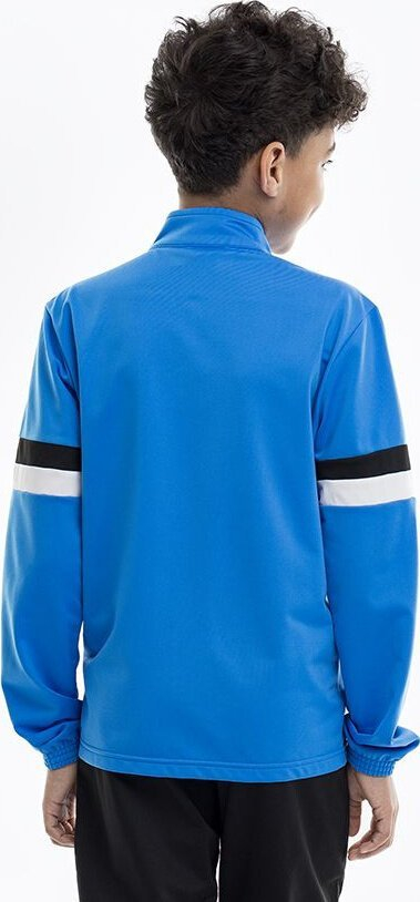 Trening për kalamaj Puma Team Rise Jr 658655 02, poliester, xhaketë me zinxhir, blu me të zezë
