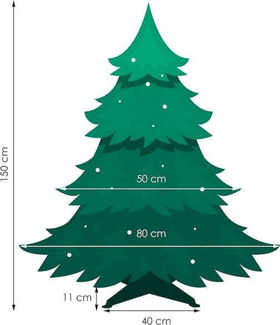 Pemë artificiale Krishtlindjeje Springos Premium, 150cm, bredh kaukazian, jeshile