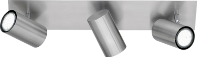 Spot tavanor Netlighting Marley, 3 drita, GU10, nickel mat