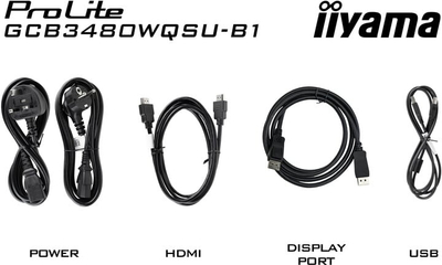Monitor iiyama G-Master GCB3480WQSU-B1 - LED, 34", UW-QHD, i zi