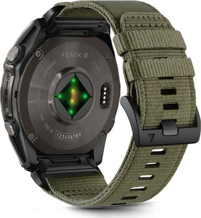 Rrip dore Tech-Protect për Garmin Fenix 5X 6X 7X 8, najlon 51mm, jeshil