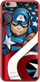 Kapak telefoni Marvel Captain America 004, për iPhone XS Max, i kuq