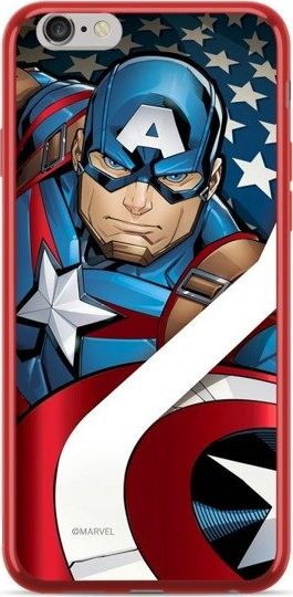 Kapak telefoni Marvel Captain America 004, për iPhone XS Max, i kuq