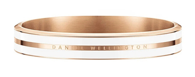 Byzylyk për femra Daniel Wellington Emalie Infinite DW0040024, i bardhë/ i artë rozë