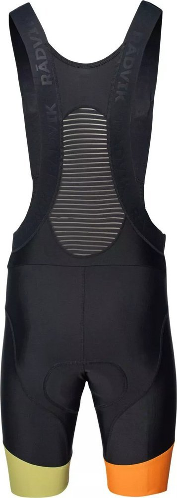 Shorts çiklizmi Radvik Toki GTS M, najlon elastik, elemente reflektuese, të zinj