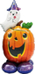 Balon dekorativ Anagram Halloween Pumpkin &amp; Ghost AirLoonz, 56", folie, shumëngjyrësh