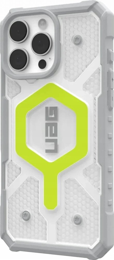 Këllëf telefoni UAG Pathfinder Clear MagSafe për iPhone 16 Pro Max, i fortë ndaj goditjeve, transparent Active Neon