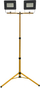Reflektor pune Standard TRIPOD E023EI, 2x50W LED, 8500 lm, IP65, i verdhë